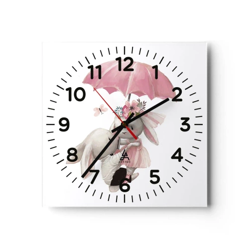 Horloge murale - Pendule murale - C'est ça l'amour - 30x30 cm