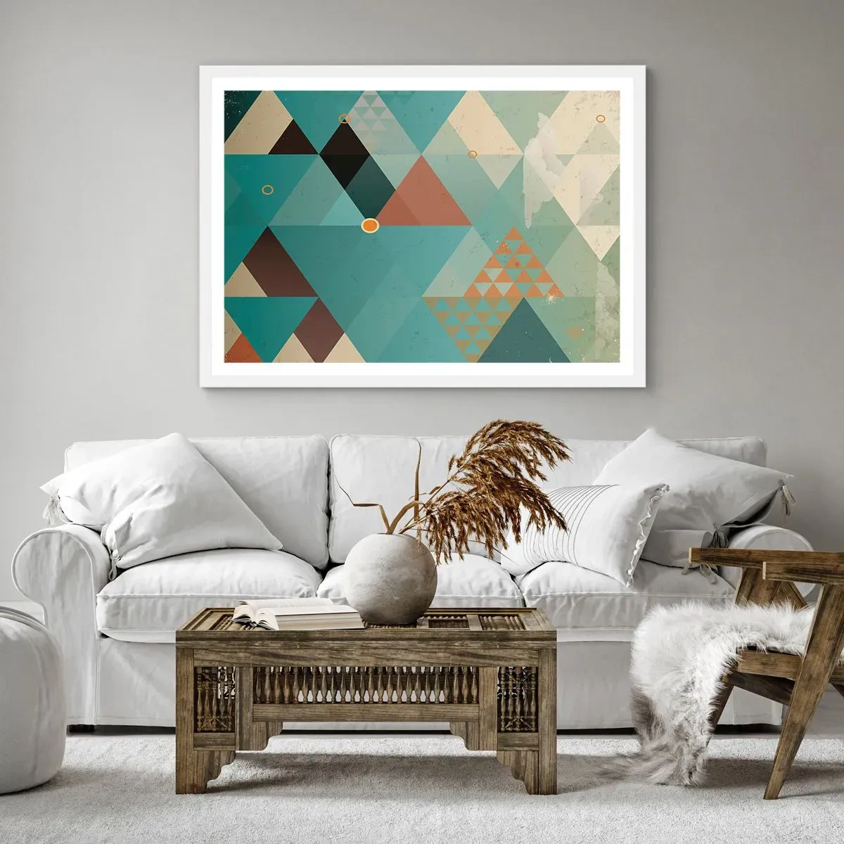 Affiche dans un cadre blanc - Poster - Unité de la multiplicité, multiplicité de l'unité - 40x30 cm