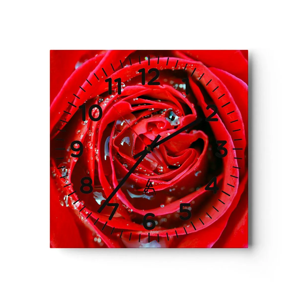 Horloge murale - Pendule murale - Dans les gouttes de rosée - 40x40 cm