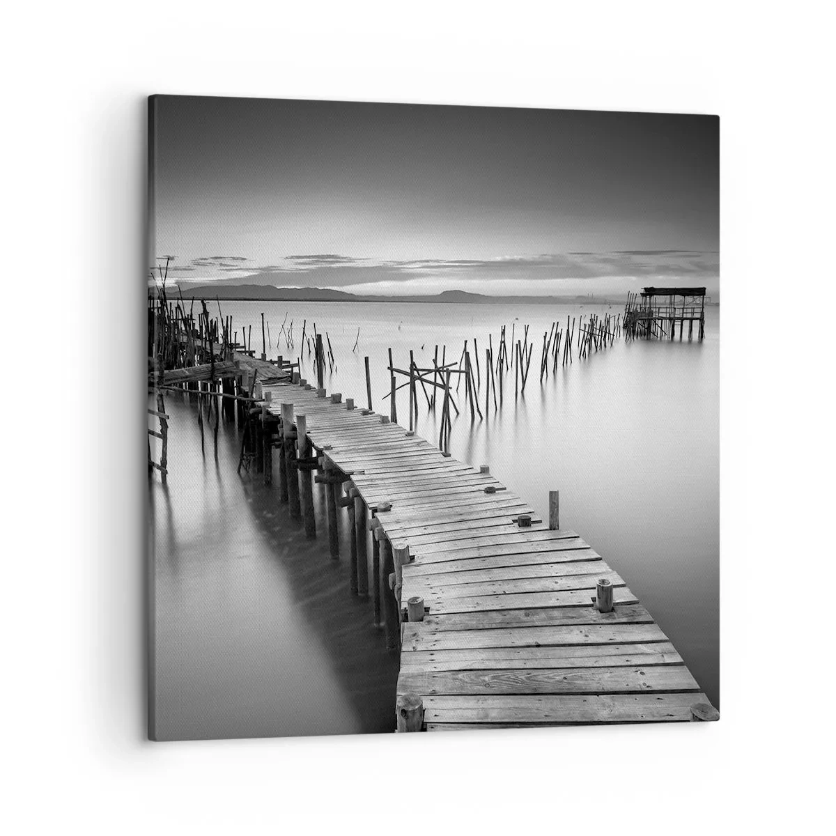 Impression sur toile - Image sur toile - La paix d'un rivage oublié - 50x50 cm