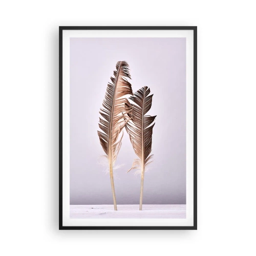 Affiche dans un cadre noir - Poster - Face au néant - 61x91 cm