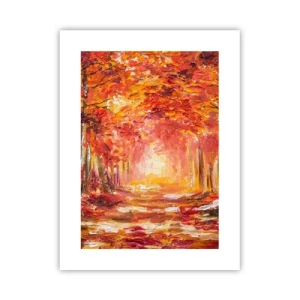 Affiche - Poster - Forêt de cuivre - 30x40 cm