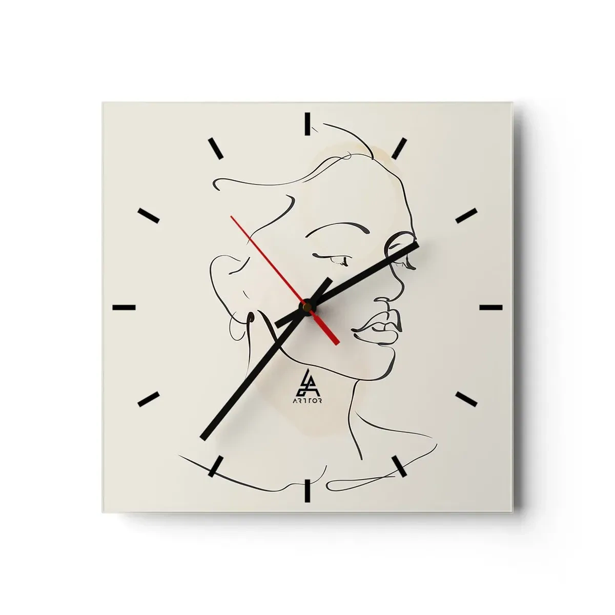 Horloge murale - Pendule murale - Une ligne certaine - 40x40 cm