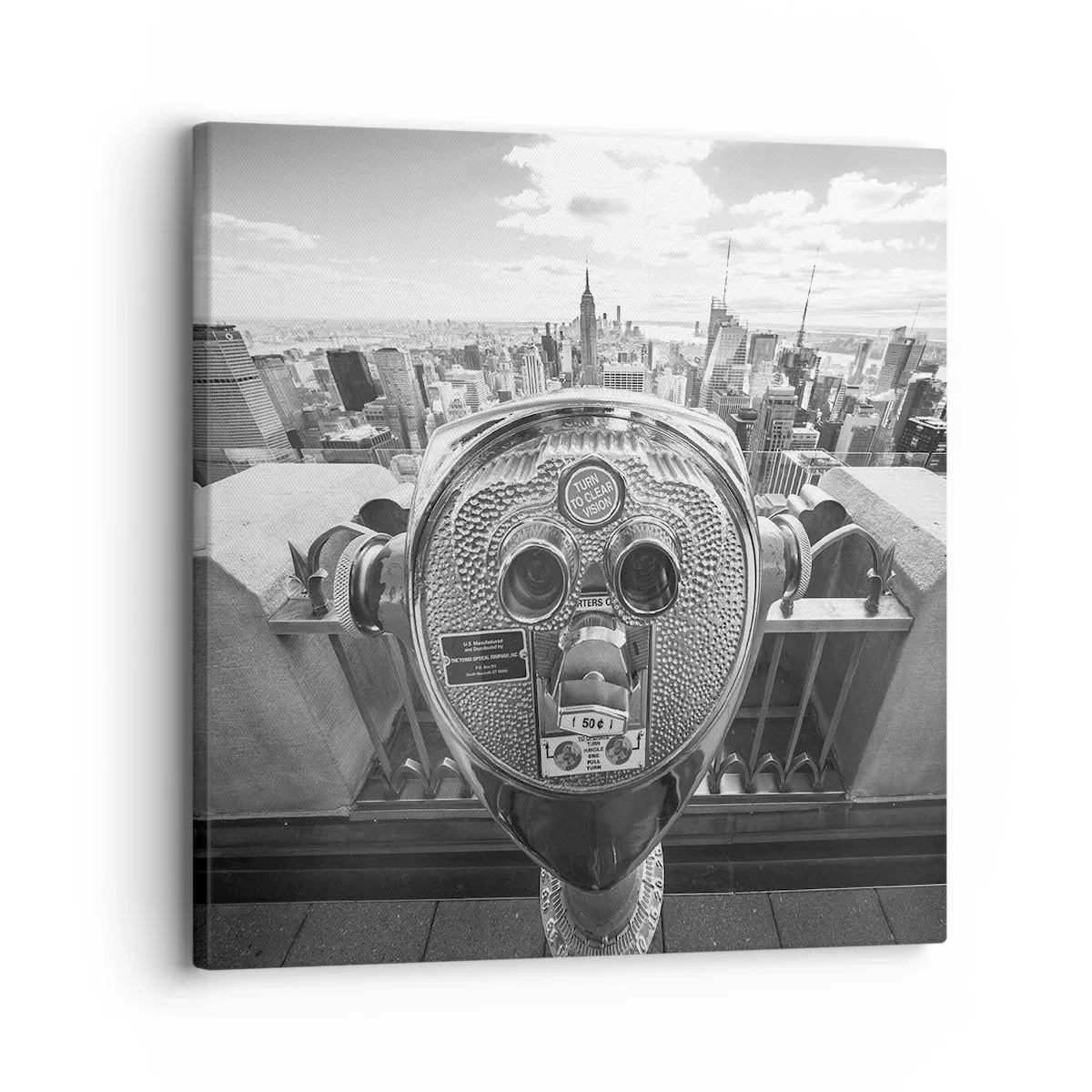 Impression sur toile - Image sur toile - Ville sur les villes - 30x30 cm