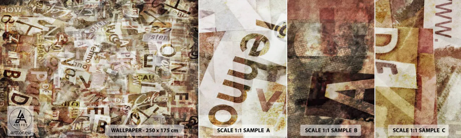 Échantillon de Papier Peint Autocollant Deluxe Sticker - J'unifie le bavardage - Graffiti, Mural, Morceau - 100x30 cm