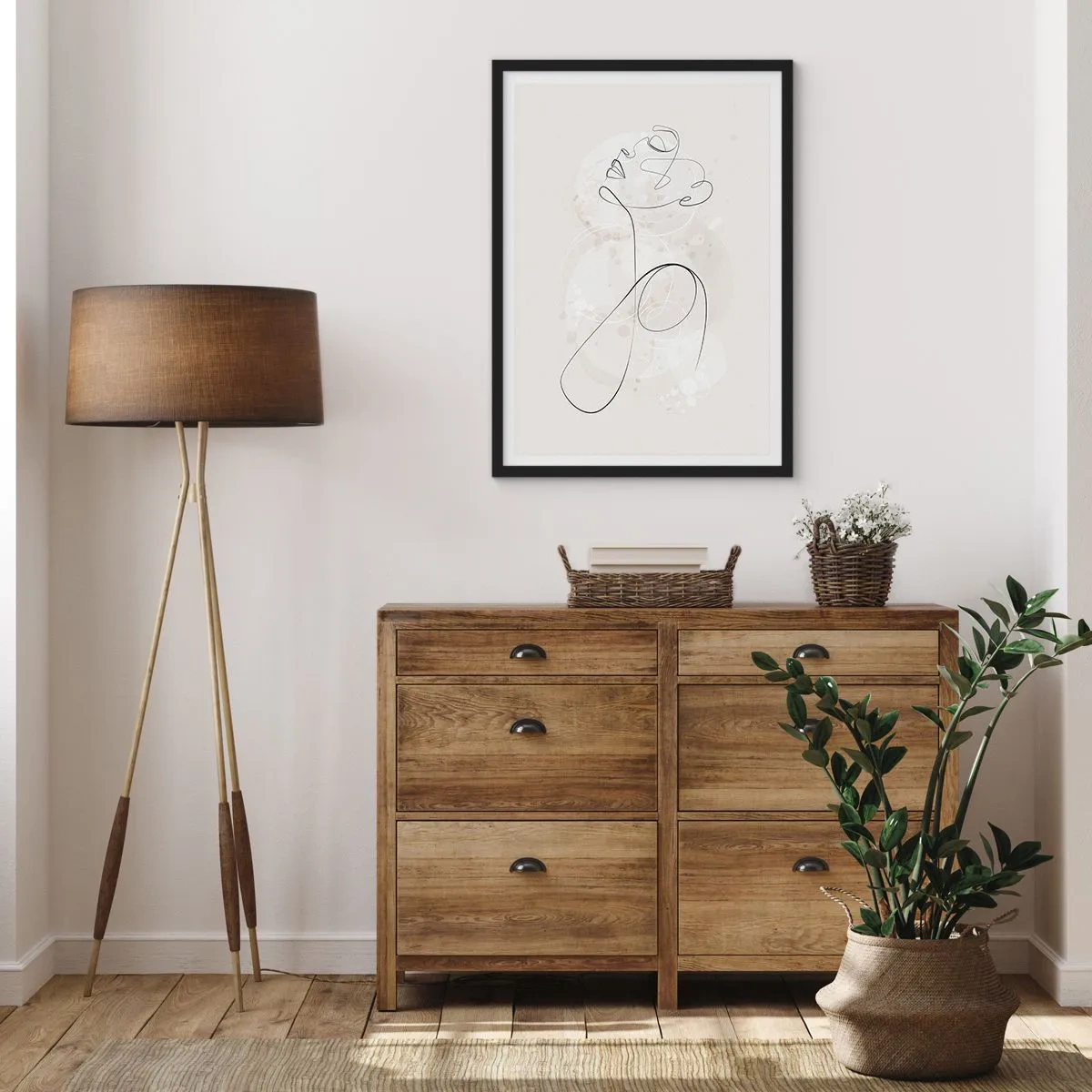 Affiche dans un cadre noir - Poster - Spirale de beauté - 30x40 cm