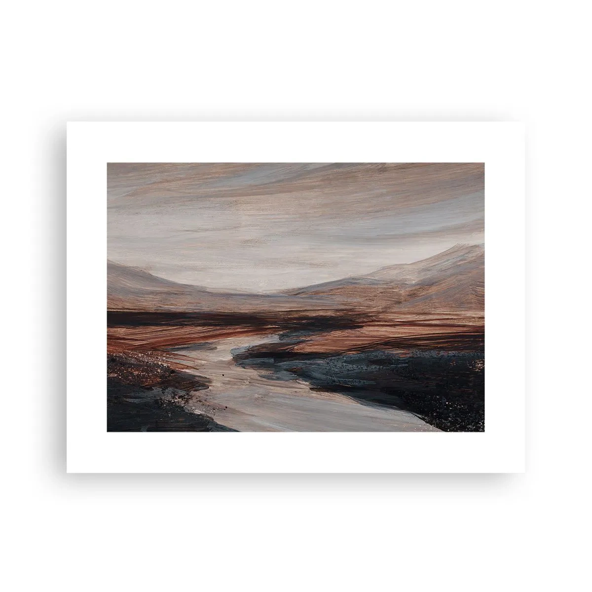 Affiche - Poster - Une vallée tranquille - 40x30 cm