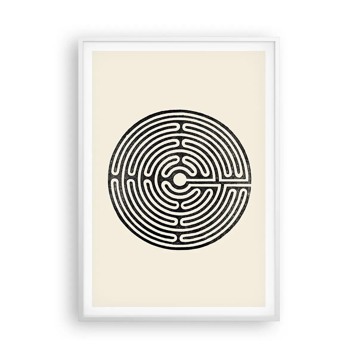 Affiche dans un cadre blanc - Poster - Ordre mystérieux - 70x100 cm