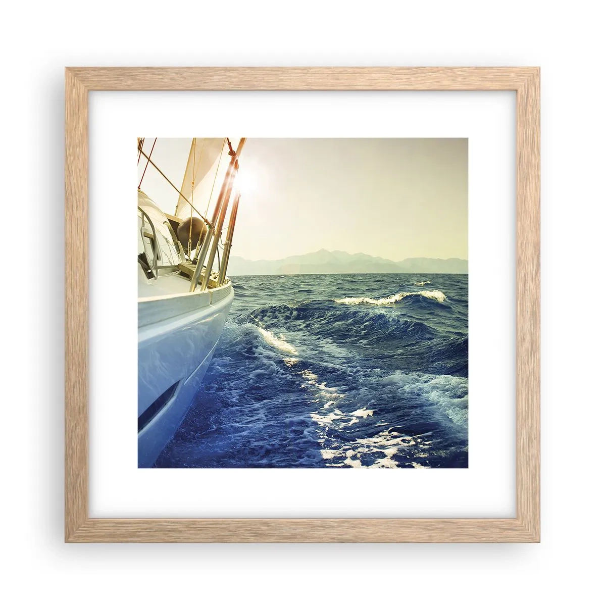 Affiche dans un chêne clair - Poster - Suite à l'aventure - 30x30 cm