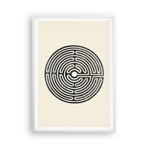 Affiche dans un cadre blanc - Poster - Ordre mystérieux - 70x100 cm