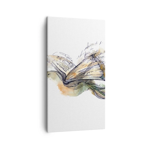 Impression sur toile - Image sur toile - Sur les ailes de la poésie - 45x80 cm