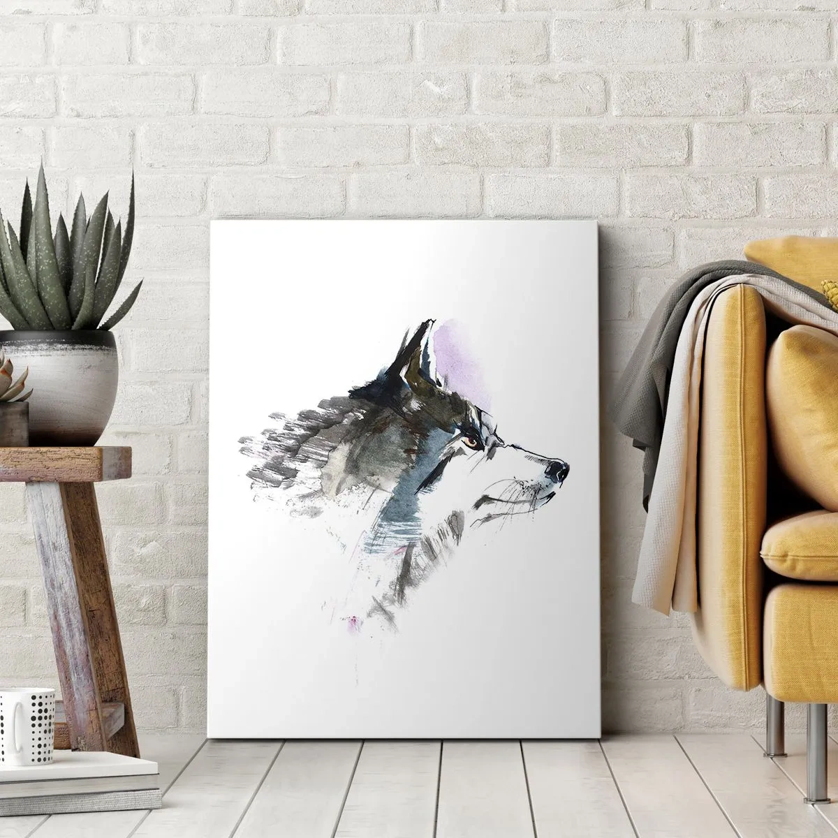 Impression sur toile - Image sur toile - On parle du loup - 65x120 cm