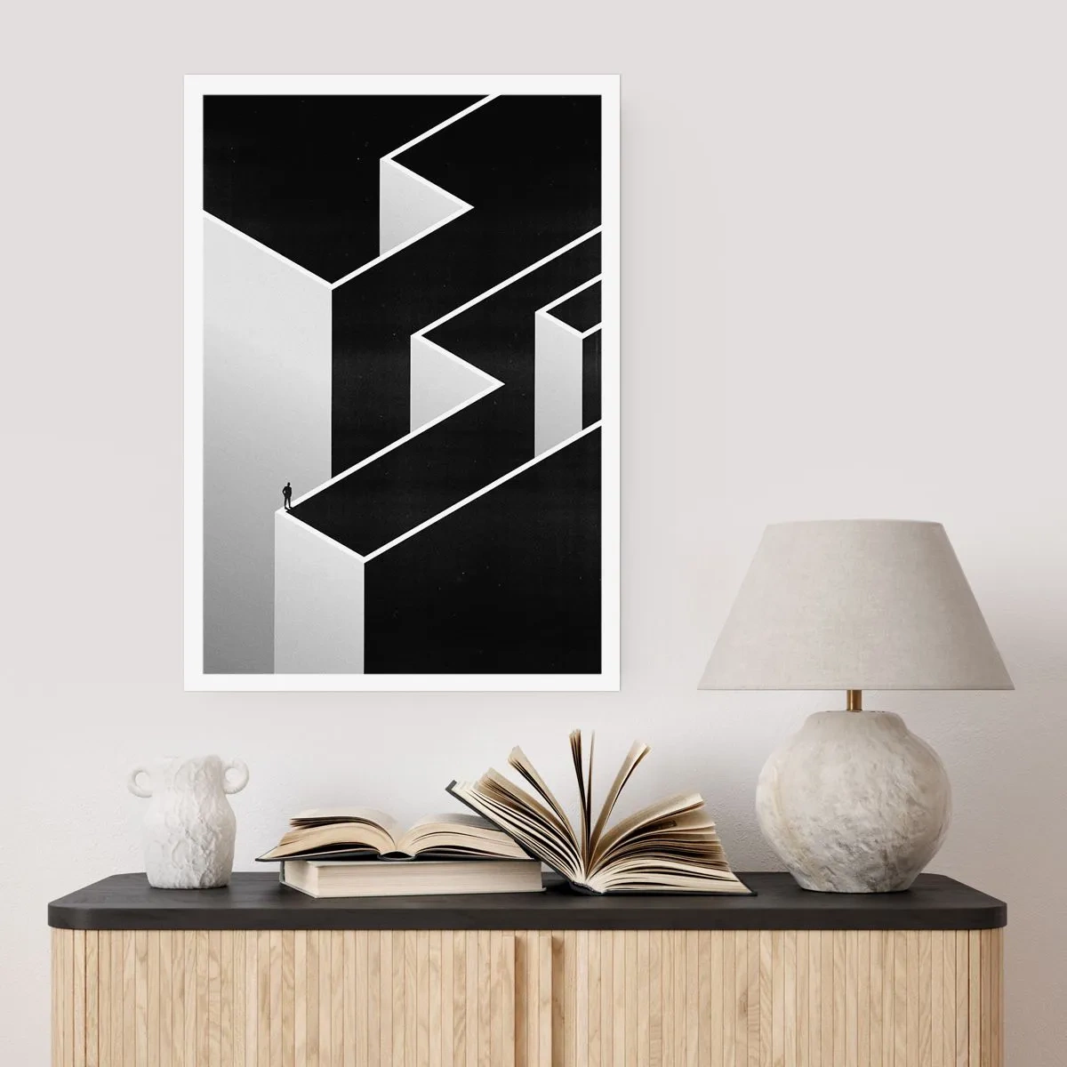 Affiche - Poster - La solitude au sommet - 40x50 cm