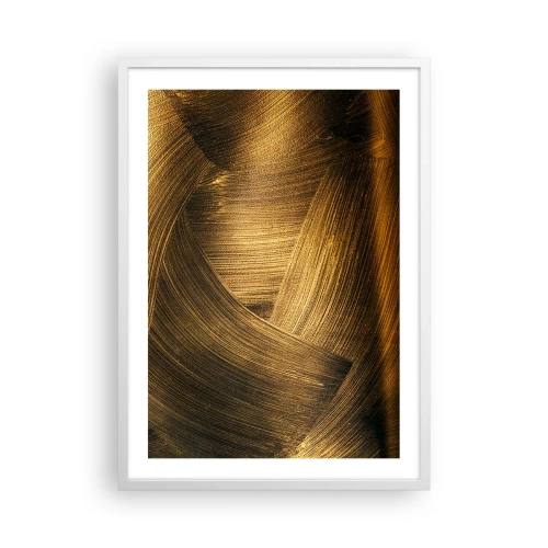 Affiche dans un cadre blanc - Poster - Dans un labyrinthe en or - 50x70 cm