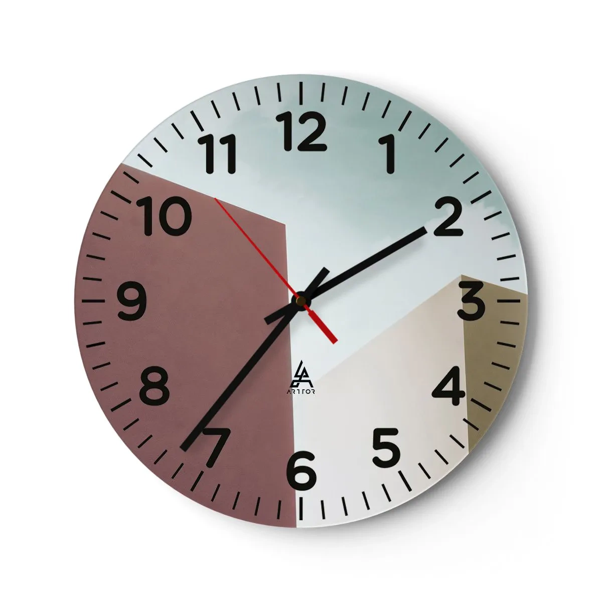 Horloge murale - Pendule murale - La géométrie d'un été ensoleillé - 40x40 cm