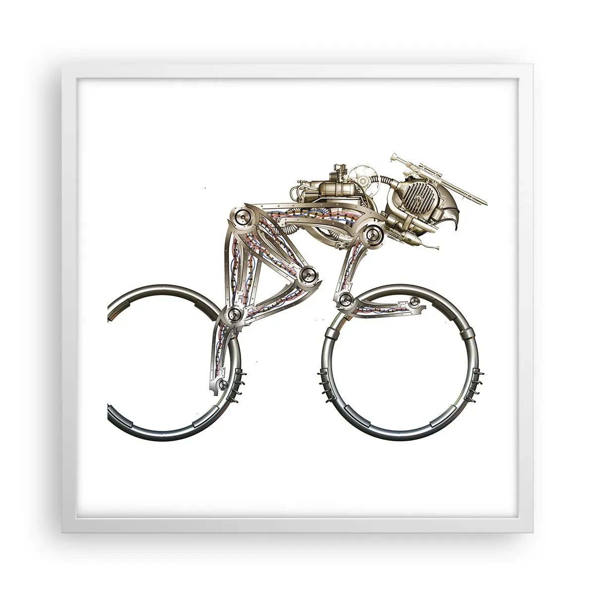 Affiche dans un cadre blanc - Poster - Machine exceptionnelle - 50x50 cm