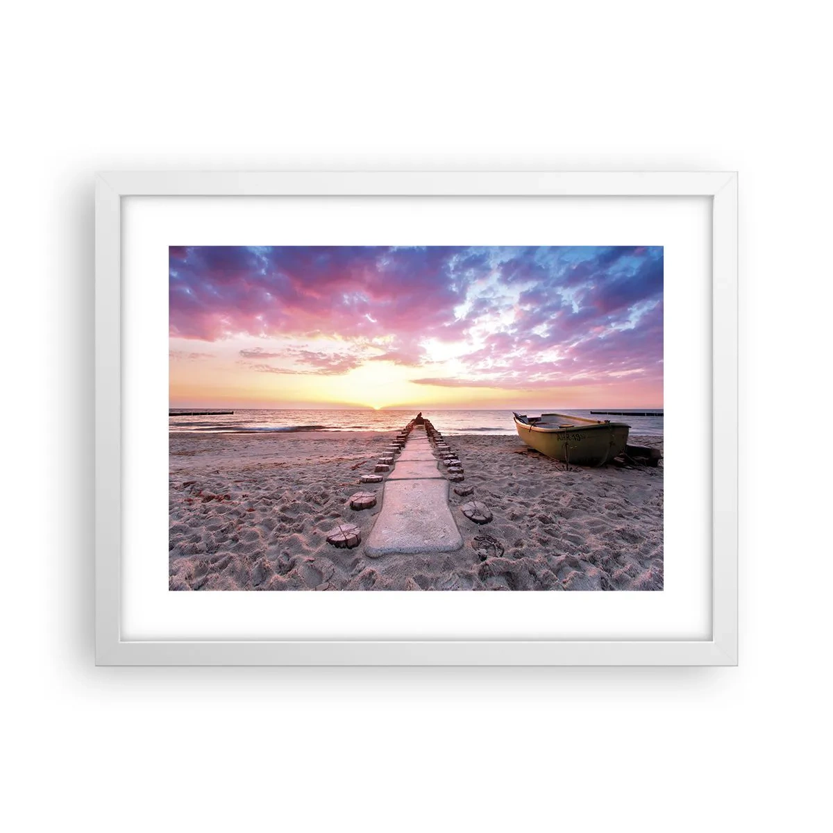 Affiche dans un cadre blanc - Poster - Moment d'expérience profonde - 40x30 cm