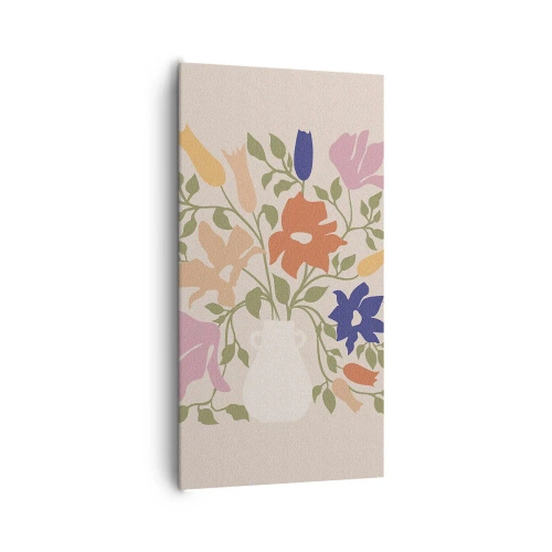 Impression sur toile - Image sur toile - Bouquet délicat - 65x120 cm