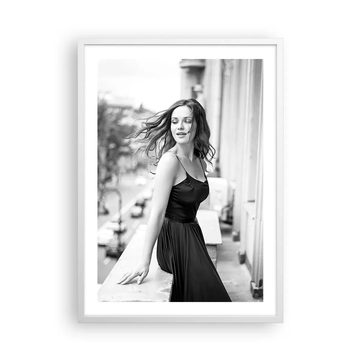 Affiche dans un cadre blanc - Poster - Certainement un Parisien - 50x70 cm