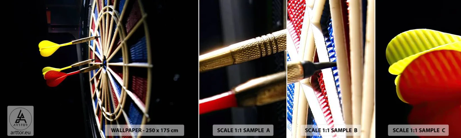 Échantillon De Papier Peint Standard Eco - Droit au but - sport, Rivalité, Jeu - 100x30 cm