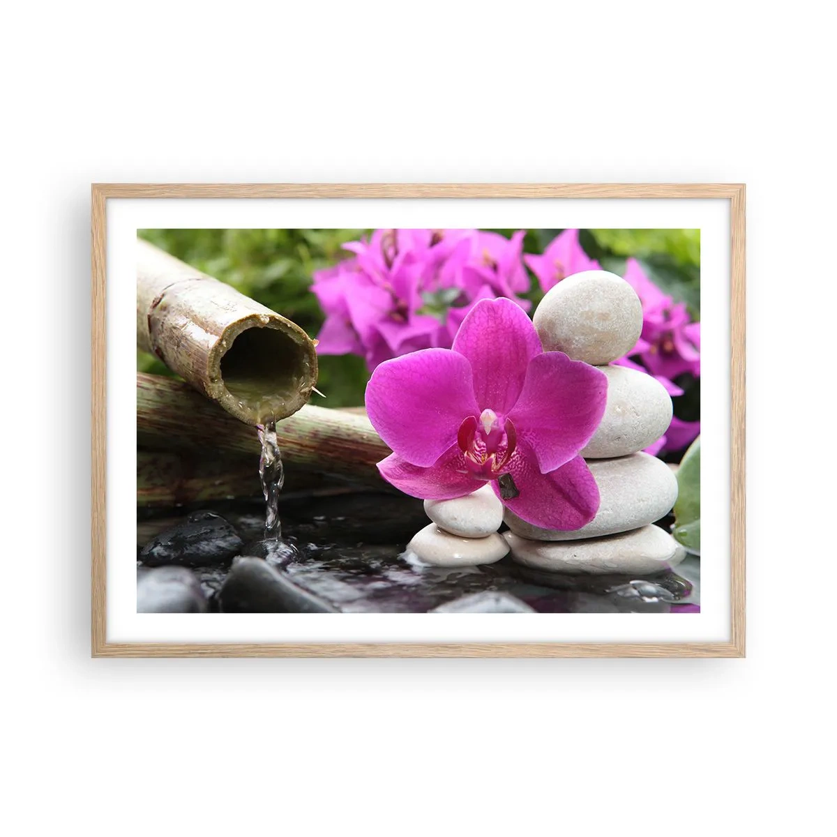 Affiche dans un chêne clair - Poster - Tu te reposes déjà - 70x50 cm