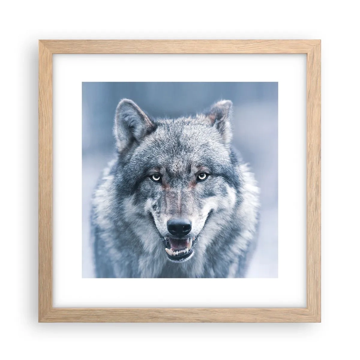 Affiche dans un chêne clair - Poster - Relèverez-vous le défi ? - 30x30 cm