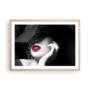 Affiche dans un chêne clair - Poster - Étude écarlate - 70x50 cm
