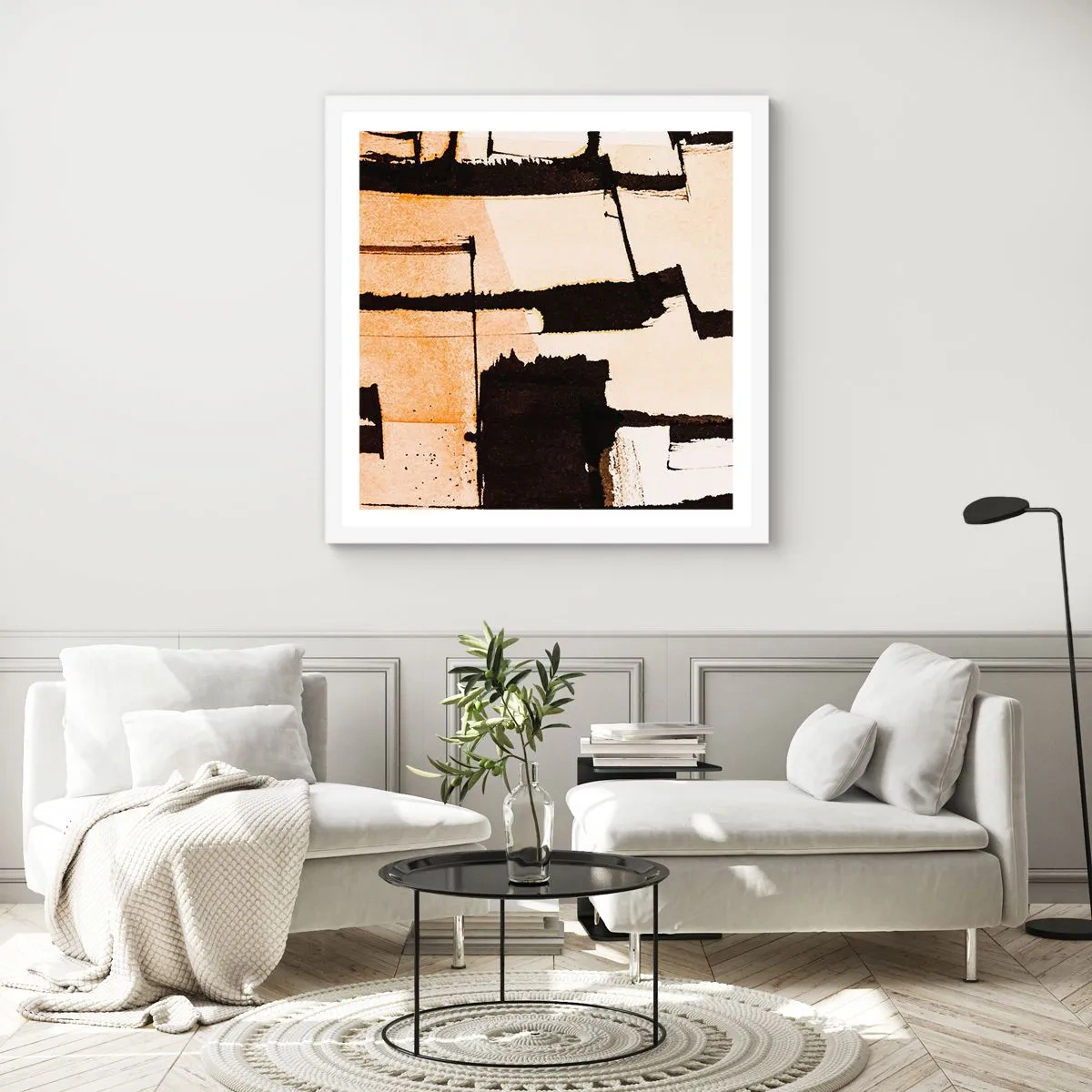 Affiche dans un cadre blanc - Poster - De l’ordre malgré tout - 30x30 cm