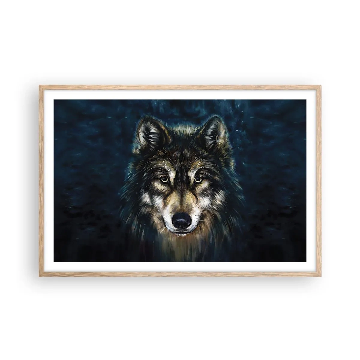 Affiche dans un chêne clair - Poster - Alpha? Et oméga - 91x61 cm