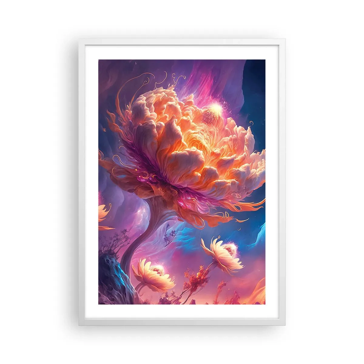 Affiche dans un cadre blanc - Poster - Un autre monde - 50x70 cm