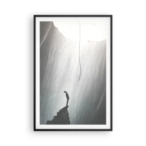 Affiche dans un cadre noir - Poster - Il y a toujours une issue - 61x91 cm