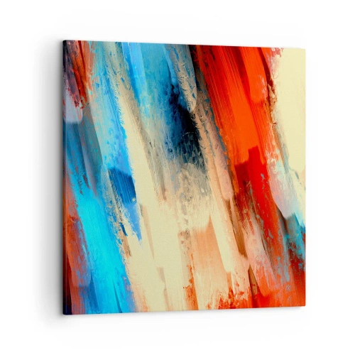 Impression sur toile - Image sur toile - Une cascade de couleurs - 50x50 cm