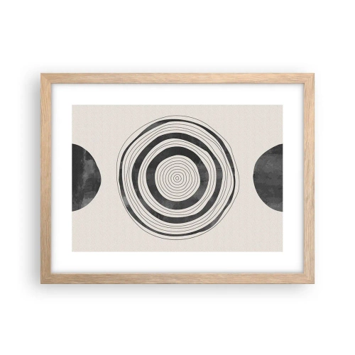 Affiche dans un chêne clair - Poster - Ce qui est important c'est ce qu'il y a entre les deux - 40x30 cm