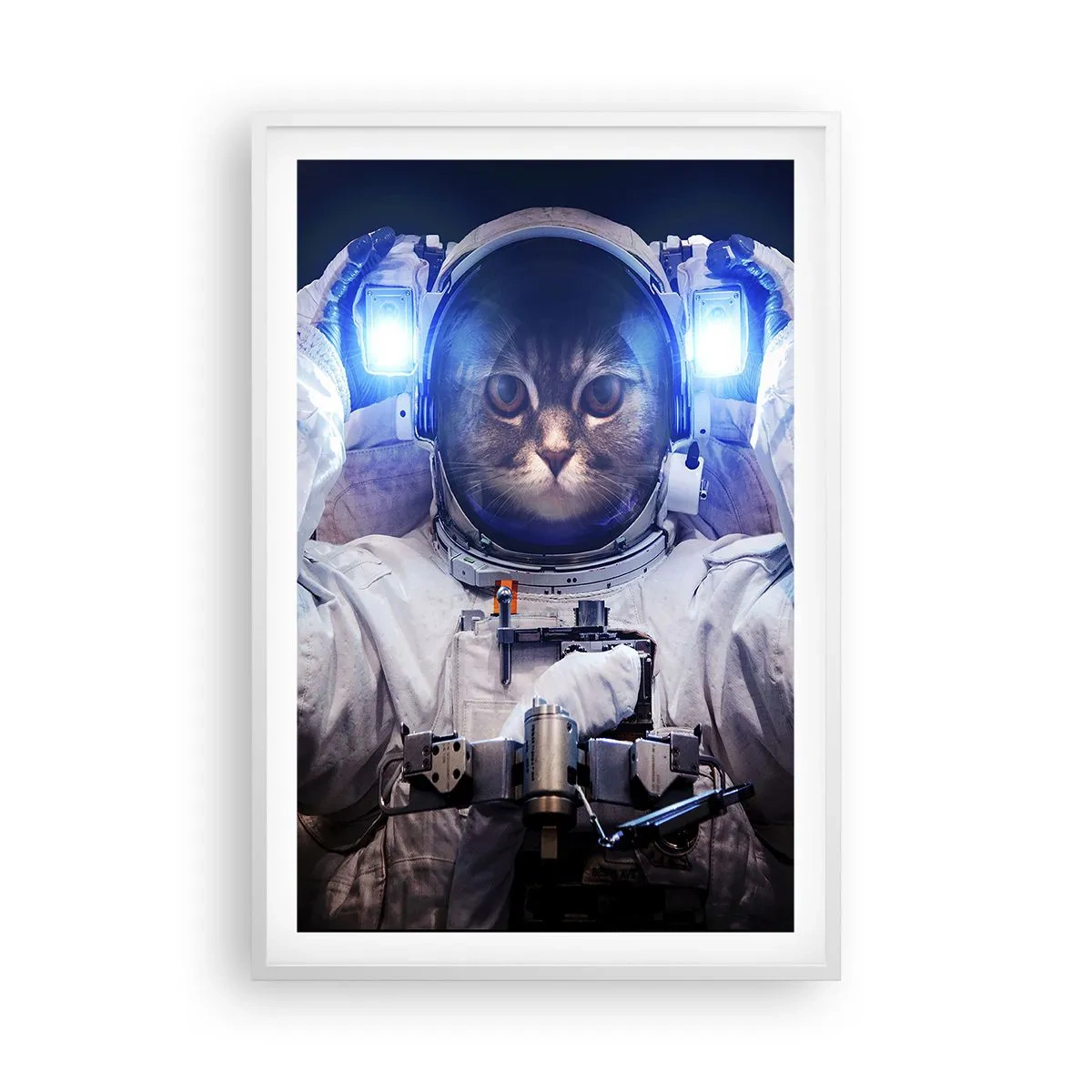 Affiche dans un cadre blanc - Poster - Houston, vous avez un problème - 61x91 cm