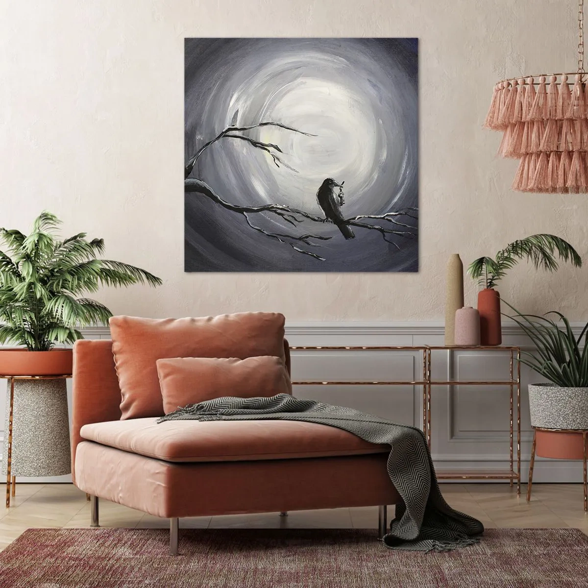 Impression sur toile - Image sur toile - La clé du mystère de la nuit - 70x70 cm