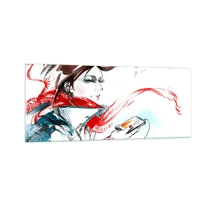 Impression sur verre - Image sur verre - Quelque chose se passe en moi - 100x40 cm