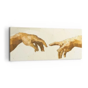 Impression sur toile - Image sur toile - Géométrie divine - 100x40 cm