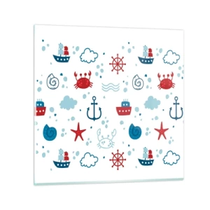 Impression sur verre - Image sur verre - Conte de fées de la mer - 70x70 cm