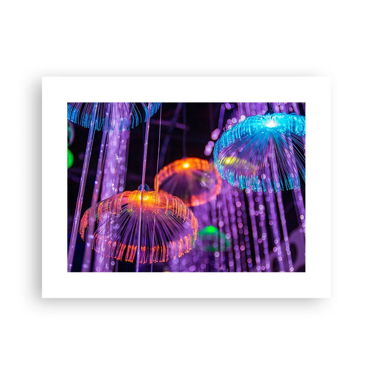 Affiche - Poster - Fontaine lumineuse - 40x30 cm