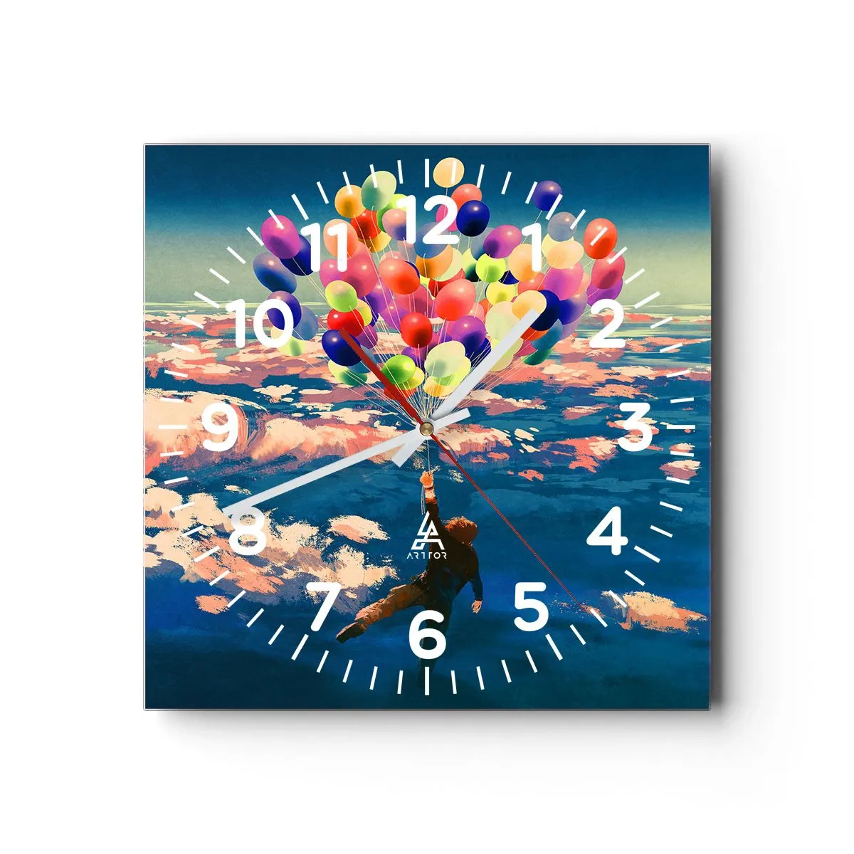 Horloge murale - Pendule murale - Un rêve d'enfant devenu réalité - 30x30 cm