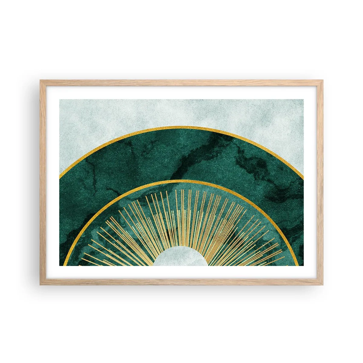 Affiche dans un chêne clair - Poster - Un autre système solaire - 70x50 cm