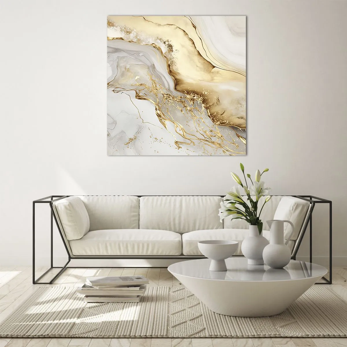 Impression sur verre - Image sur verre - Abstraction : beauté et bonté - 60x60 cm