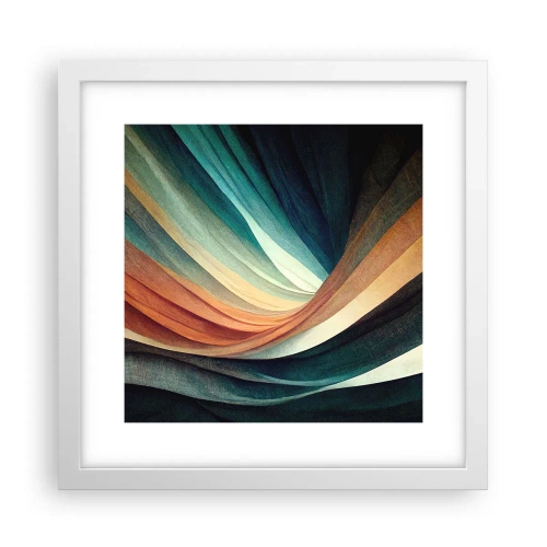 Affiche dans un cadre blanc - Poster - Tissé à partir de couleurs - 30x30 cm