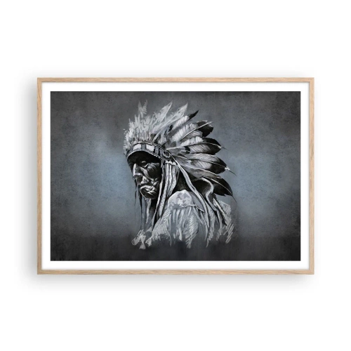 Affiche dans un chêne clair - Poster - Retour aux sources - 100x70 cm