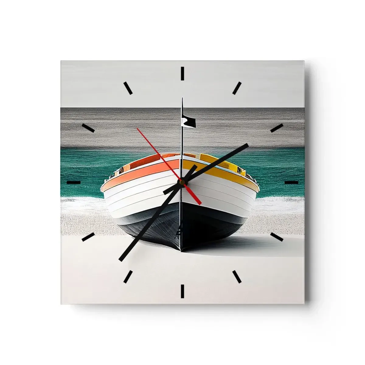 Horloge murale - Pendule murale - A sa place - 40x40 cm
