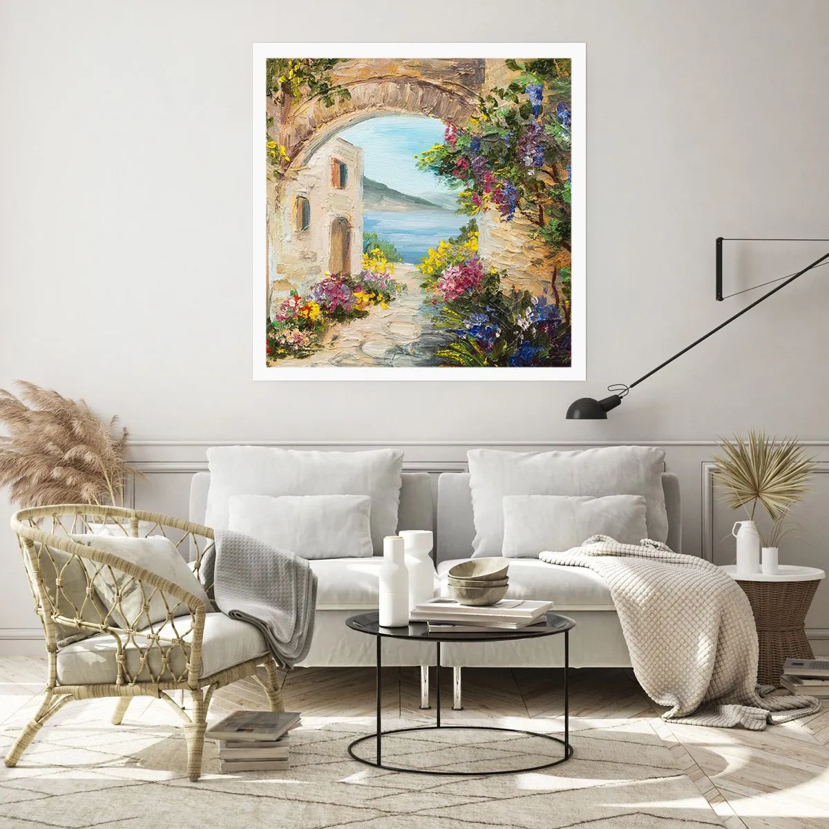 Affiche - Poster - Le charme d'une province côtière - 60x60 cm