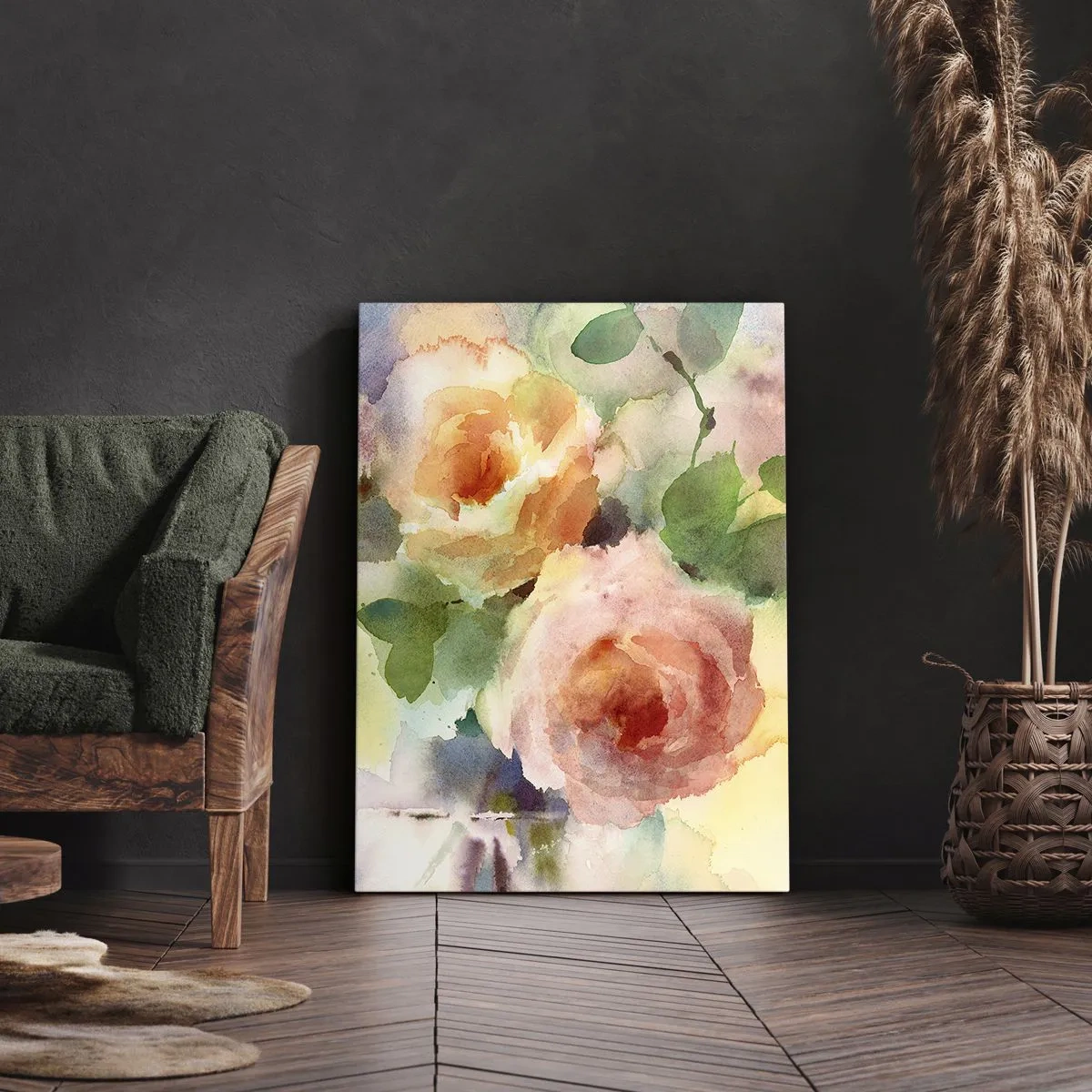 Impression sur toile - Image sur toile - Délicat comme l'aquarelle - 45x80 cm