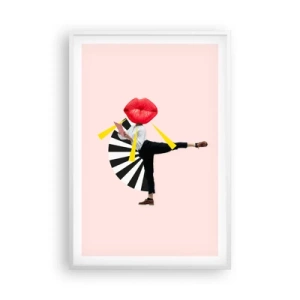 Affiche dans un cadre blanc - Poster - Pop-art surréaliste - 61x91 cm