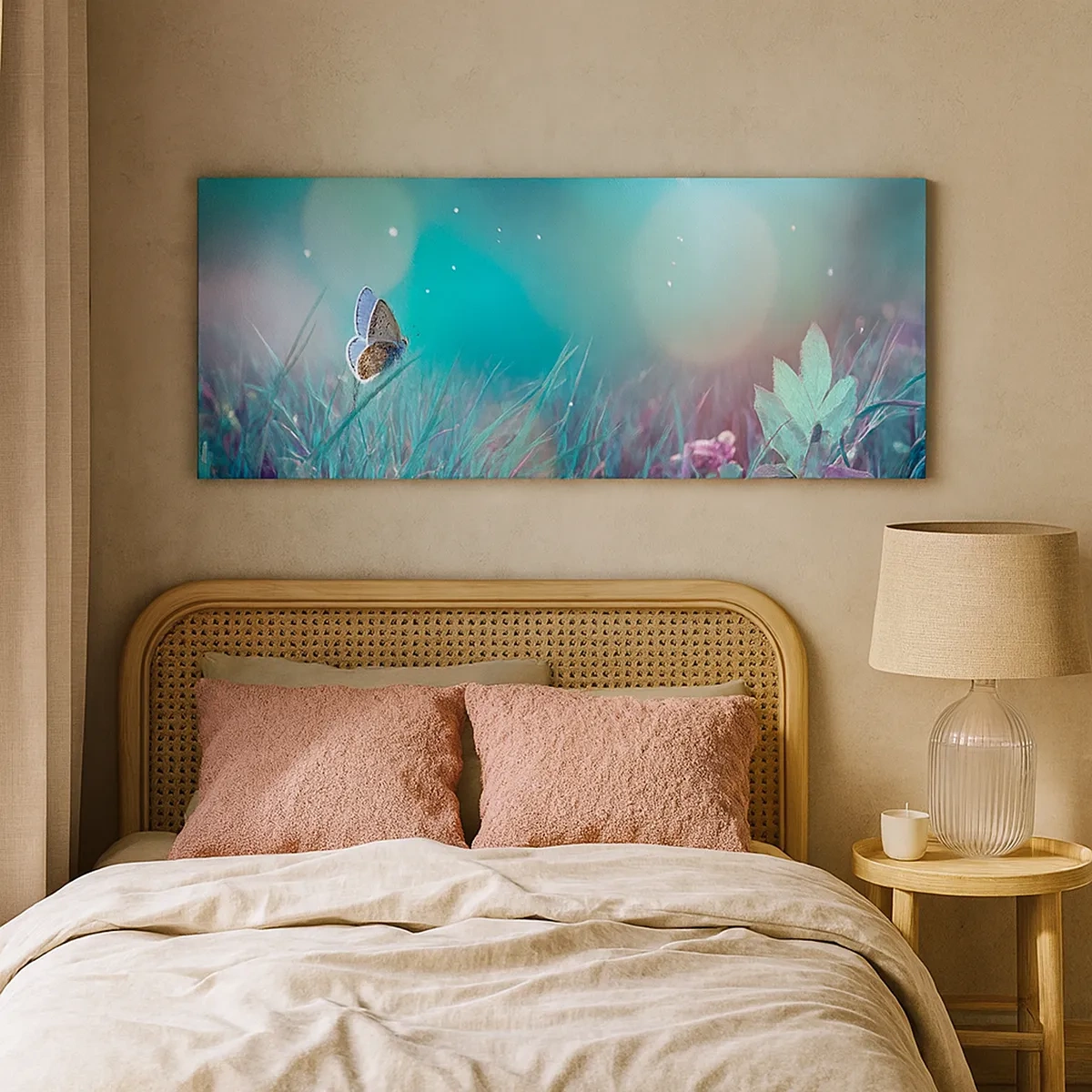 Impression sur toile - Image sur toile - La vie secrète de la prairie - 30x30 cm