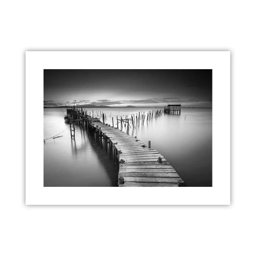 Affiche - Poster - La paix d'un rivage oublié - 40x30 cm